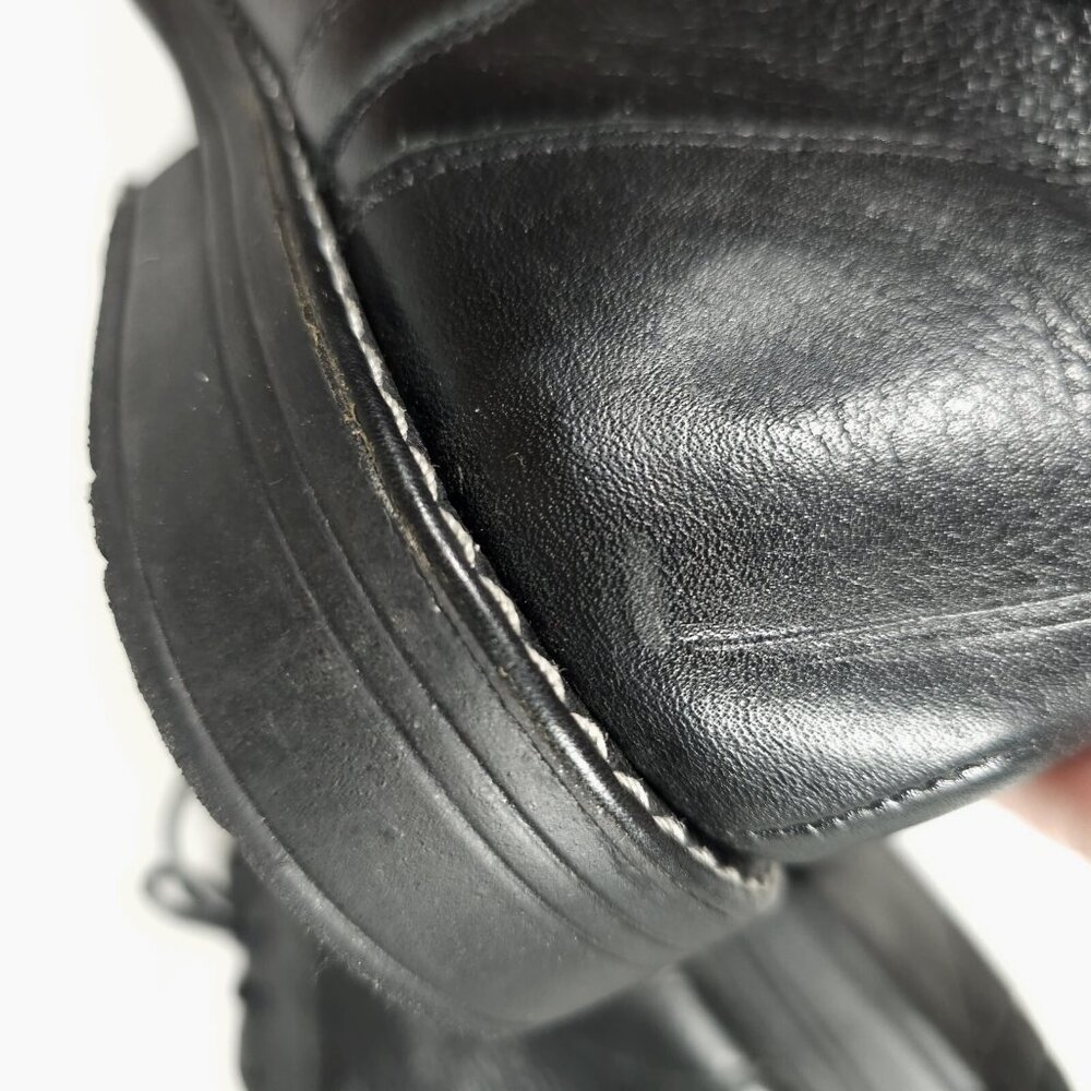 SANDRO Men’s Black Soft Pebbled Leather Ankle Boots Size 9.5 D - Picture 9 of 12